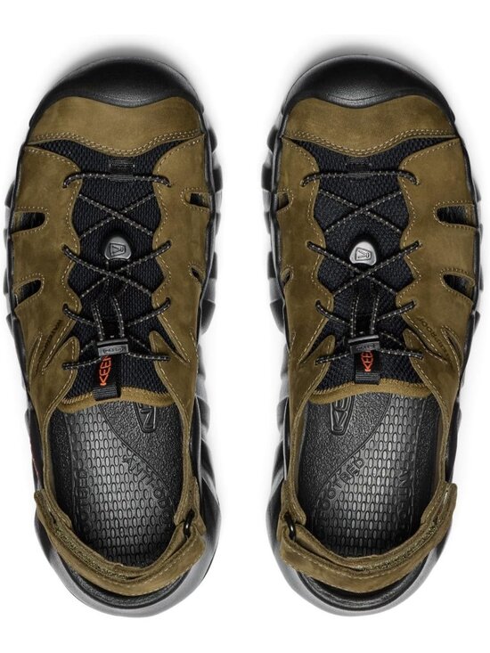 Men\'s Dark Olive Black Hyper port Closed Toe Breathable Easy On Sandal Shoes main image 4